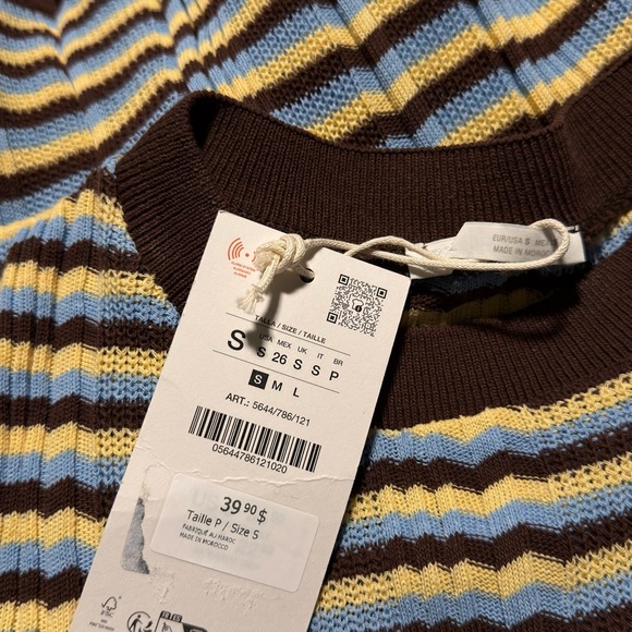 ZARA KNIT TOP WITH RUFFLES - Picture 4 of 6